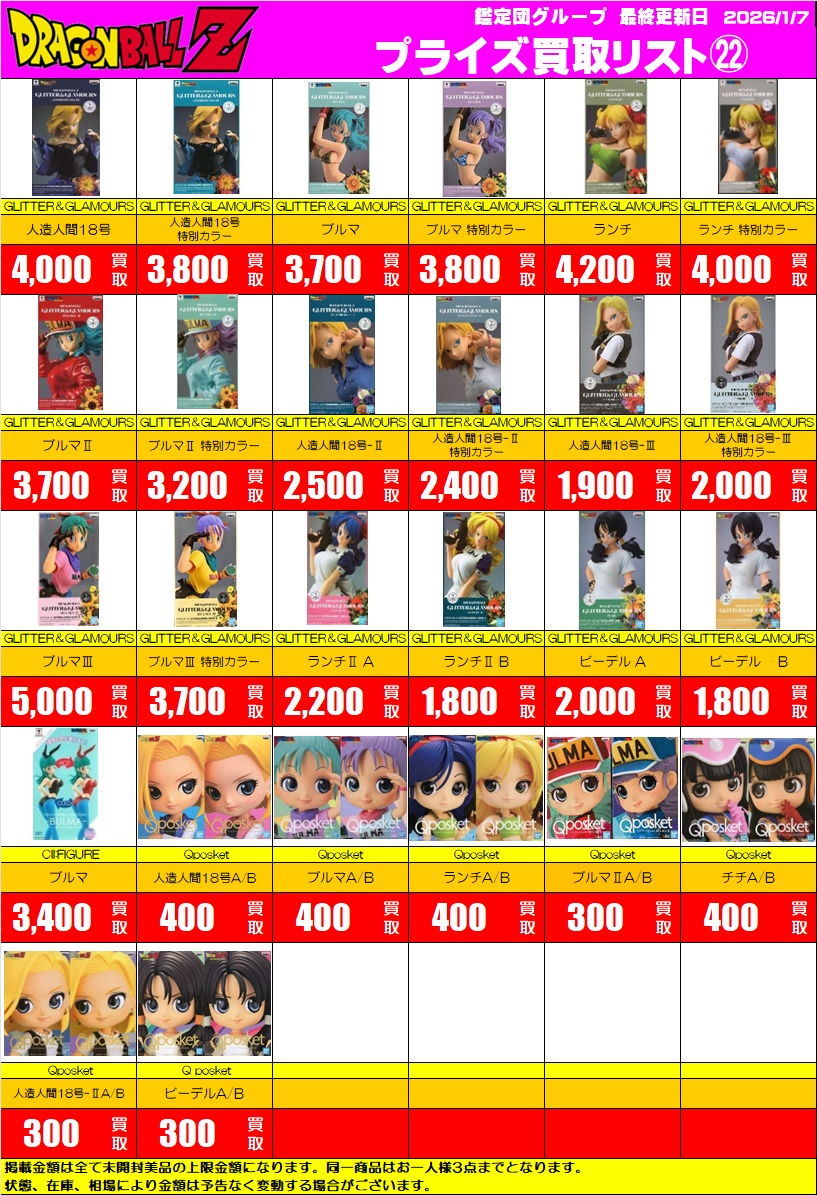 ドラゴンボールフィギュア 買取